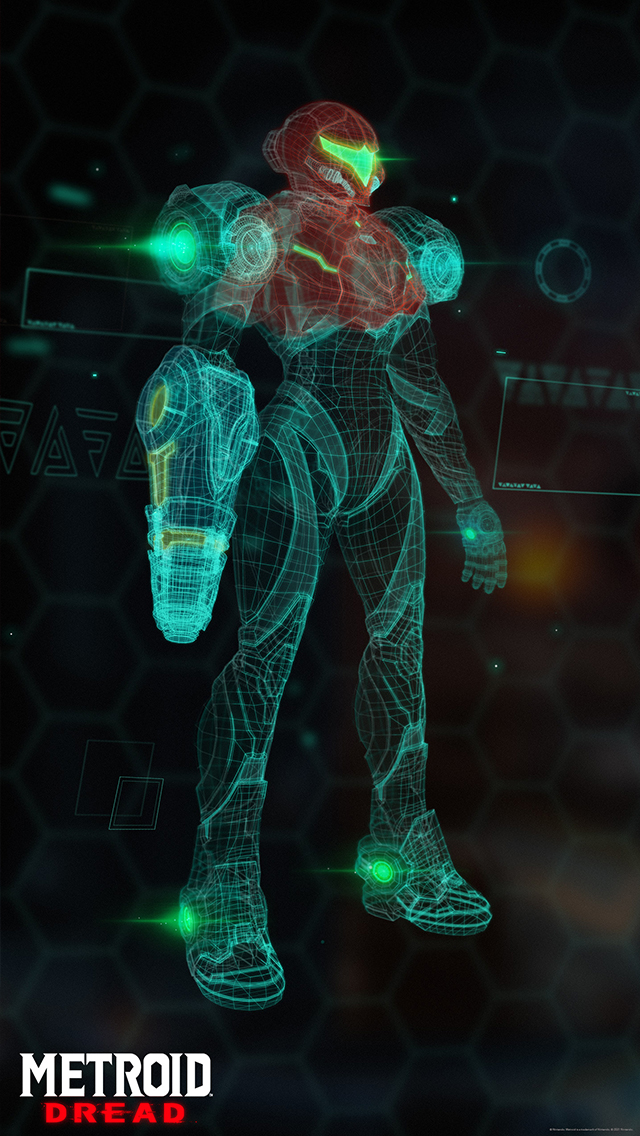 my.nintendo.com/Wallpaper - Metroid Dread (Power Suit)/Metroid_Dread_Power_Suit_Wallpaper_(640x1136).jpg